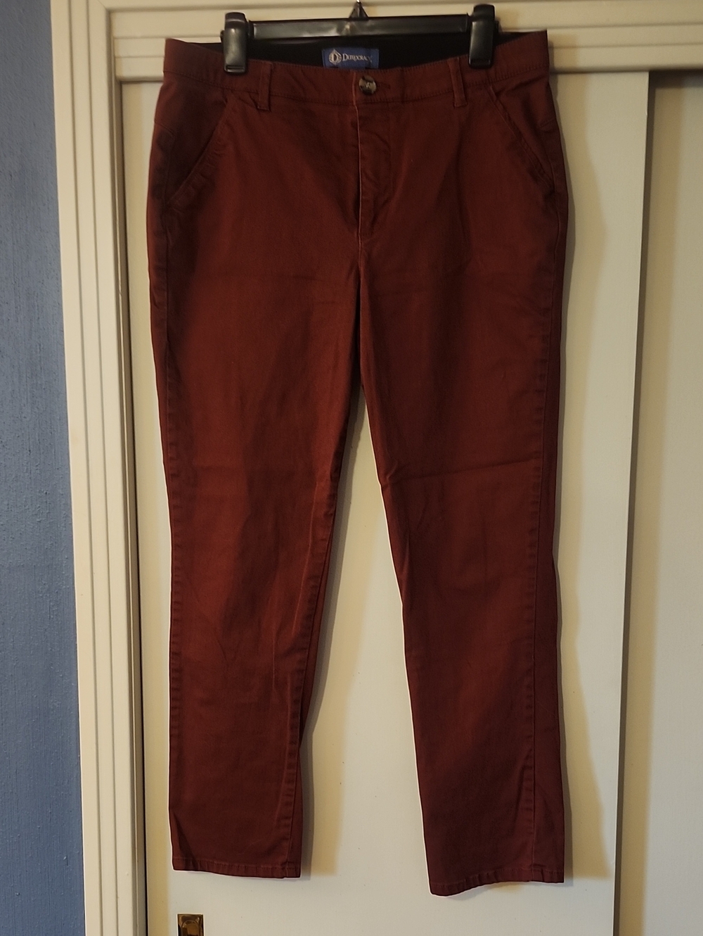 Democracy Deep Red Tapered Pants